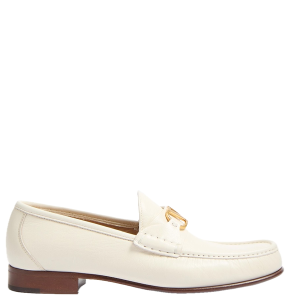  Giày Nam Valentino Vlogo Kidskin Loafer 'Ivory' 
