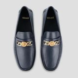  Giày Nam Versace Gold Logo Hardware 'Navy' 