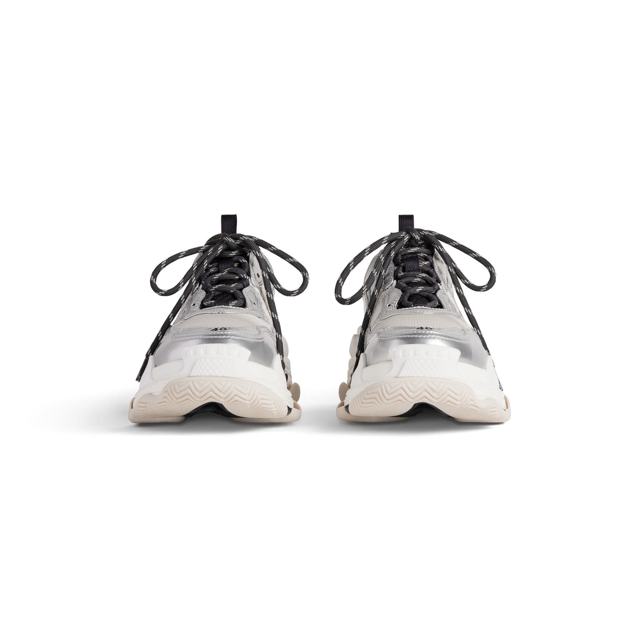  Giày Nữ Balenciaga Triple S Trainers 'Silver' 