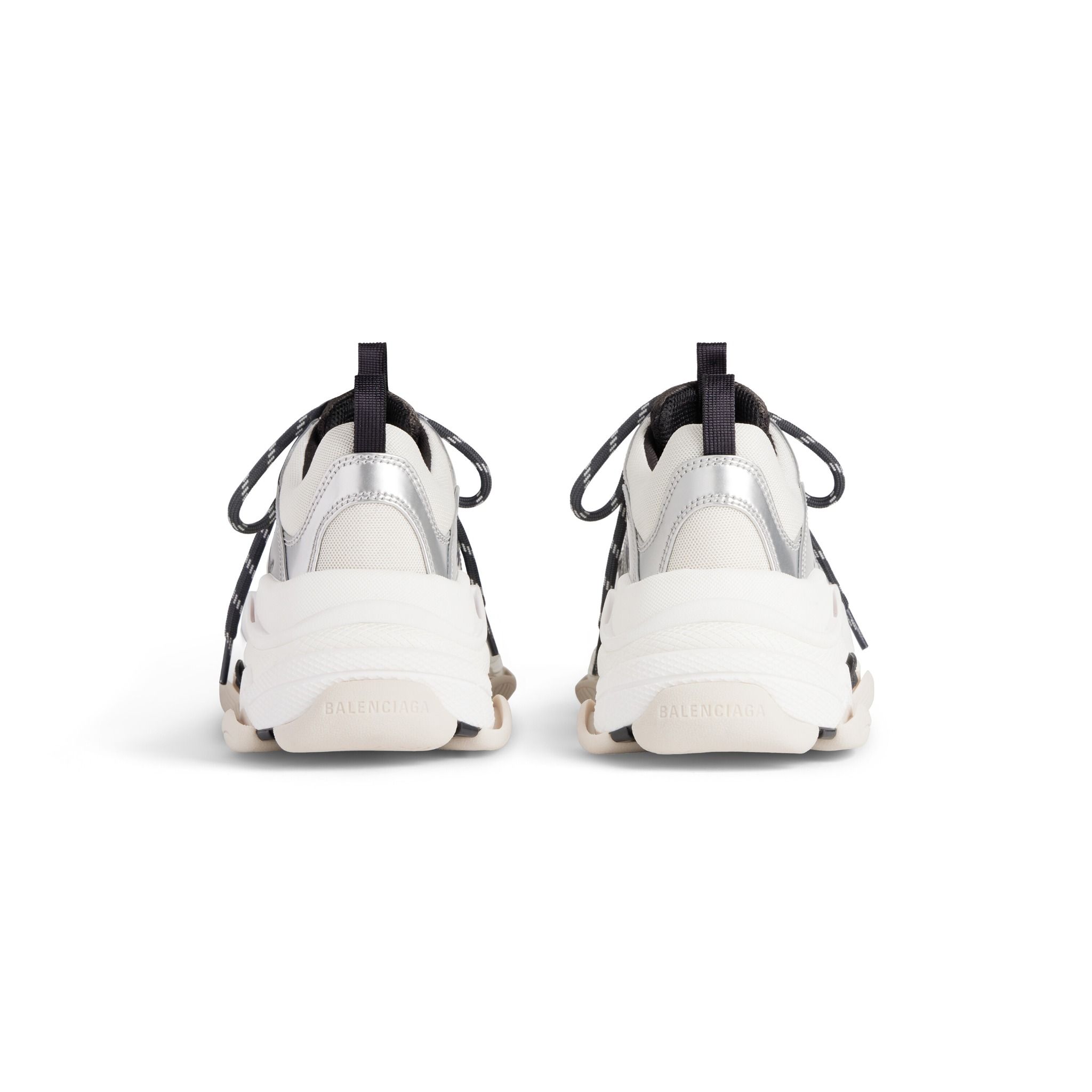  Giày Nữ Balenciaga Triple S Trainers 'Silver' 