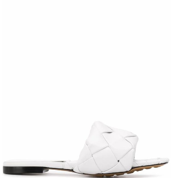  Giày Nữ Bottega Veneta Lido Flat Sandal 'White' 