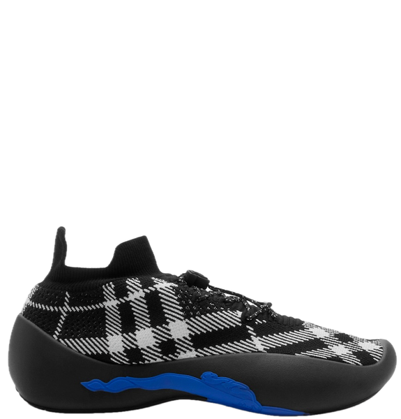  Giày Nữ Burberry Check Knit Neptune Sneakers 'Eclipse' 