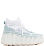  Giày Nữ Chloe Nama Wedge Sneaker 'Delicate Blue' 