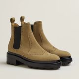  Giày Nữ Hermes Findlay Ankle Boot 'Beige Gobi' 