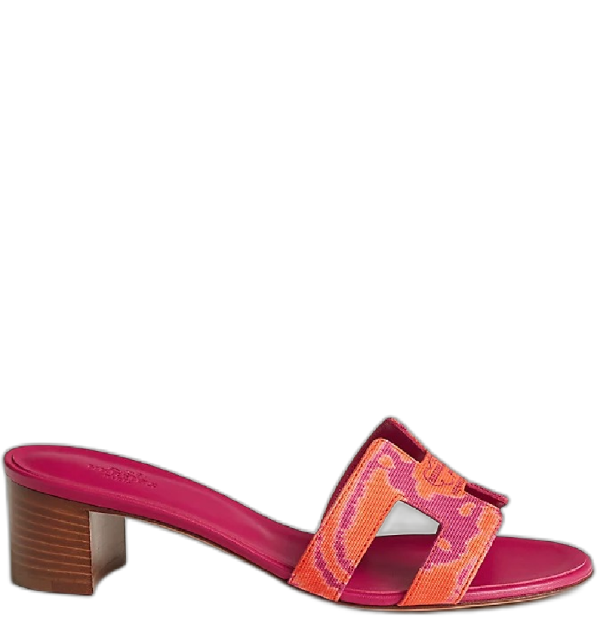  Giày Nữ Hermes Oasis Sandal 'Orange Synthétique' 