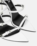  Giày Nữ Versace Pin Point Sandals 'White' 