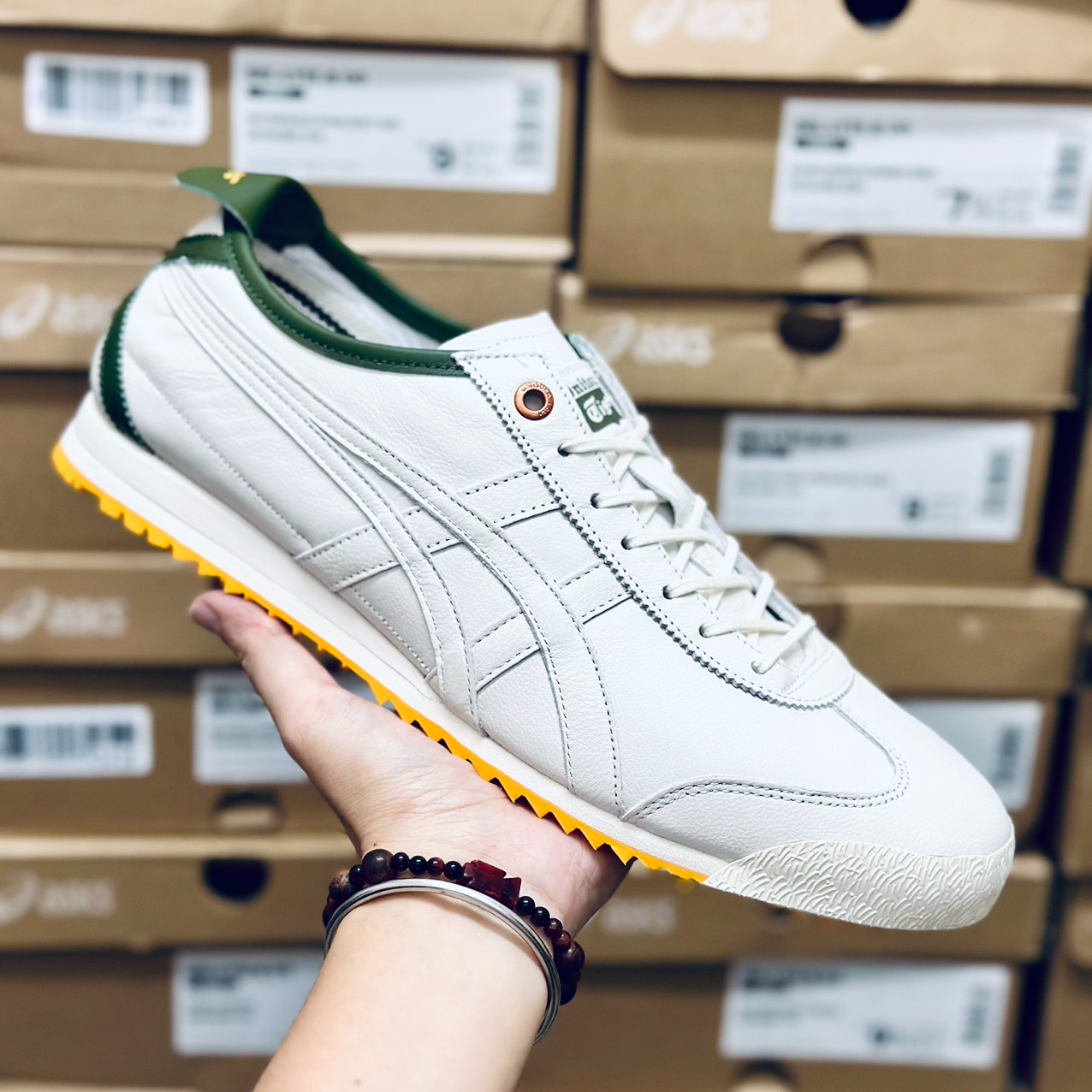  Giày Onitsuka Tiger Mexico 66 'Cream Smog Green' 