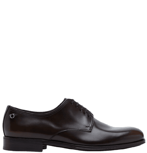  Giày Nam Salvatore Ferragamo Gancini Derby 'Brown' 