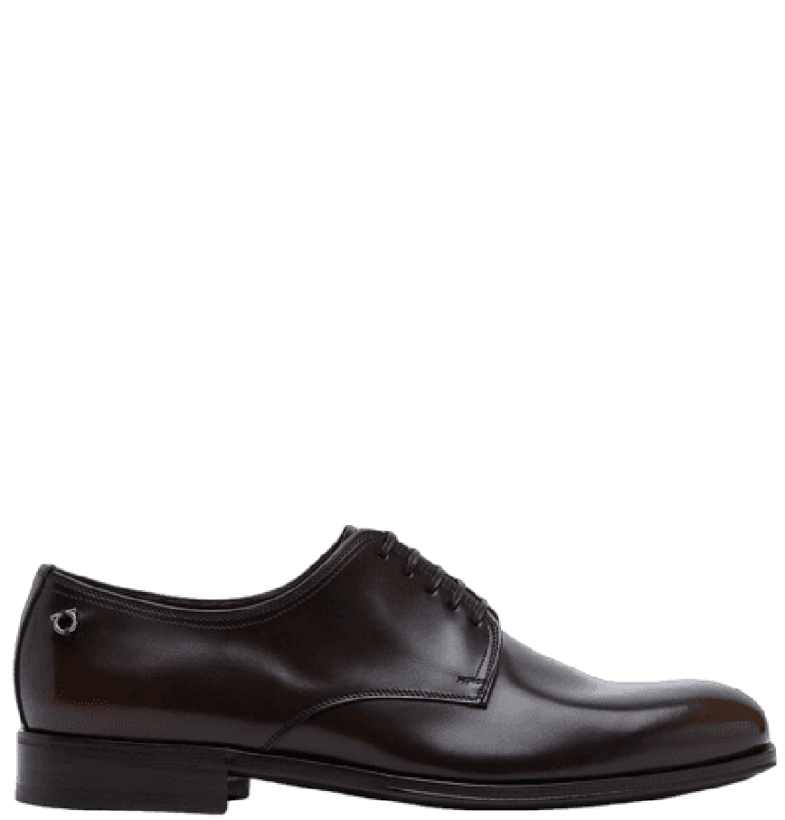  Giày Nam Salvatore Ferragamo Gancini Derby 'Brown' 