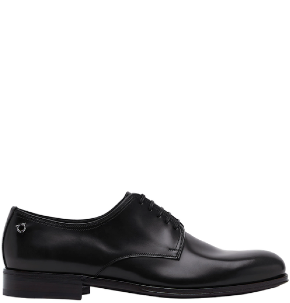  Giày Salvatore Ferragamo Nam Gancini Derby Taupe 'Black' 