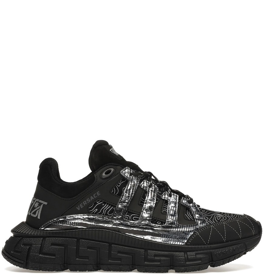 Zapatillas Versace Trigreca 'Black': Estilo Italiano Premium - zapatos versace tigreca negro gris