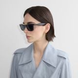  Kính Burberry Classic Rectangular Sunglasses​ 'Black' 