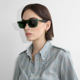  Kính Burberry Classic Rectangular Sunglasses​ 'Khaki' 