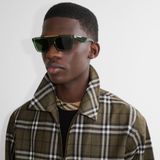  Kính Burberry Classic Rectangular Sunglasses​ 'Khaki' 