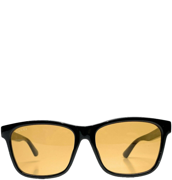  Kính Nam Gucci Yellow Square Sunglasses 'Black' 