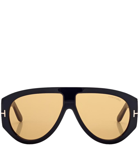  Kính Nam Tom Ford Bronson Sunglasses 'Shiny Black Brown' 