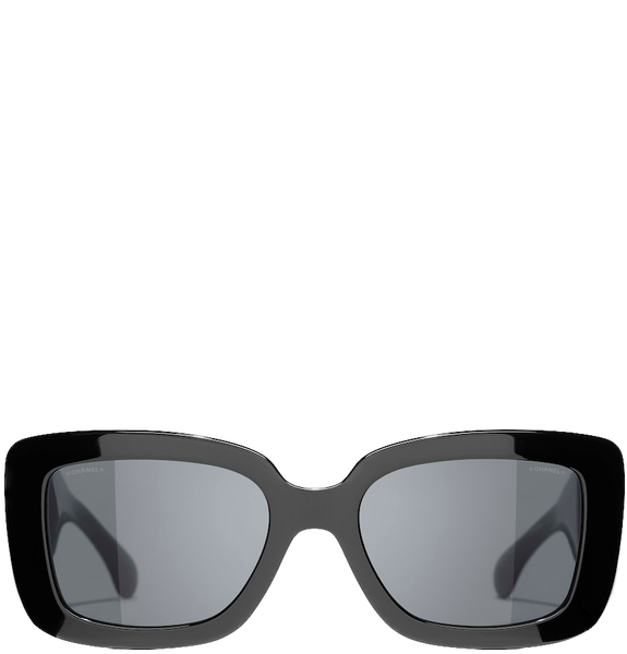  Kính Nữ Chanel Rectangle Sunglasses 'Black' 