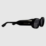  Kính Nữ Gucci Oval Frame Sunglasses 'Black' 