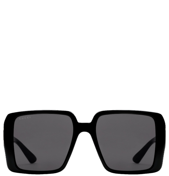  Kính Nữ Gucci Square Frame Sunglasses 'Black' 
