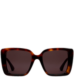  Kính Nữ Gucci Square Frame Sunglasses 'Brown' 
