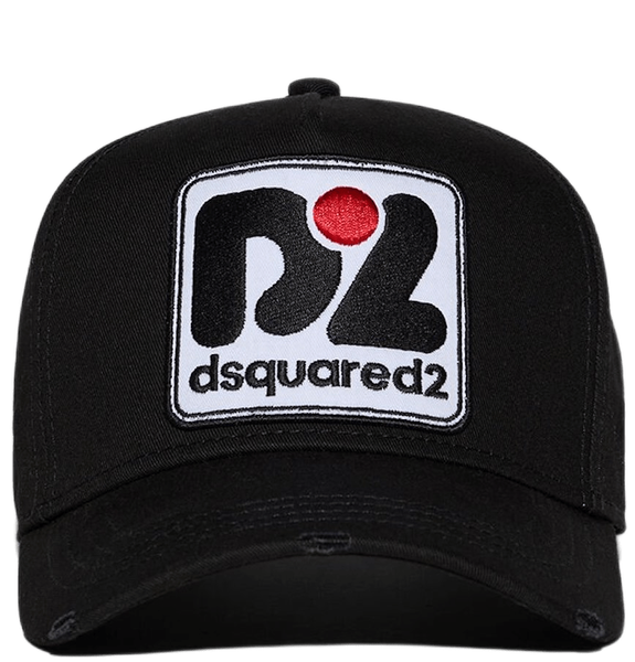  Mũ Nam Dsquared2 Patch Baseball Cap 'Black' 