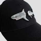  Mũ Palm Angels Logo Broken Shark 'Black' 