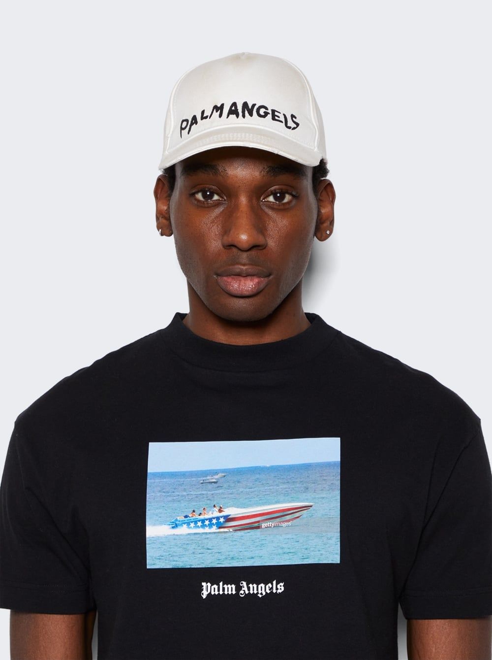  Mũ Palm Angels Seasonal Logo Cap 'White' 