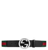 Thắt Lưng Nam Gucci Interlocking Belt 'Black' 