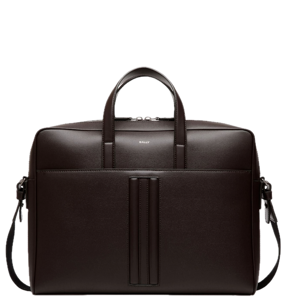  Túi Nam Bally Mythos Briefcase Recycled Leather 'Ebano' 