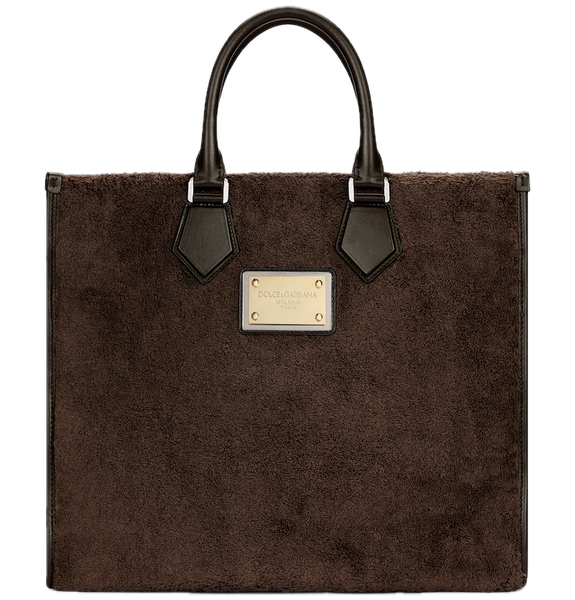  Túi Nam Dolce & Gabbana Large Terrycloth 'Brown' 