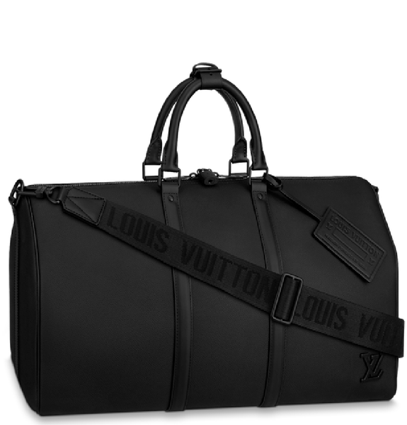  Túi Nam Louis Vuitton Keepall Bandoulière 50 Bag 'Black' 