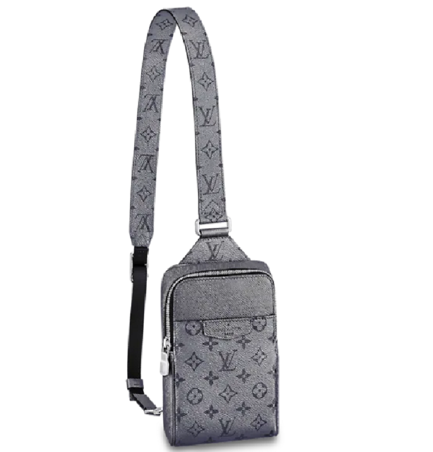  Túi Nam Louis Vuitton Outdoor Slingbag Gunmetal 'Grey' 