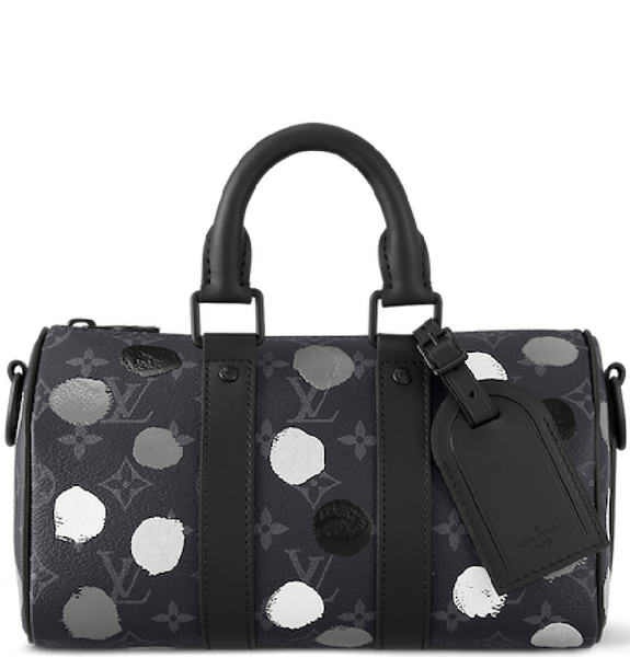  Túi Nam Louis Vuitton X Yk Keepall 25 Bag 'Black Silver' 