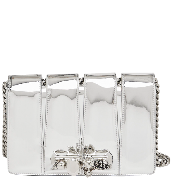  Túi Nữ Alexander McQueen The Slash Bag 'Silver' 