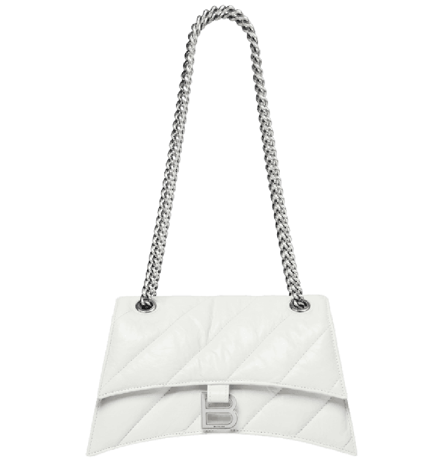  Túi Nữ Balenciaga Crush Small Chain Bag 'White' 