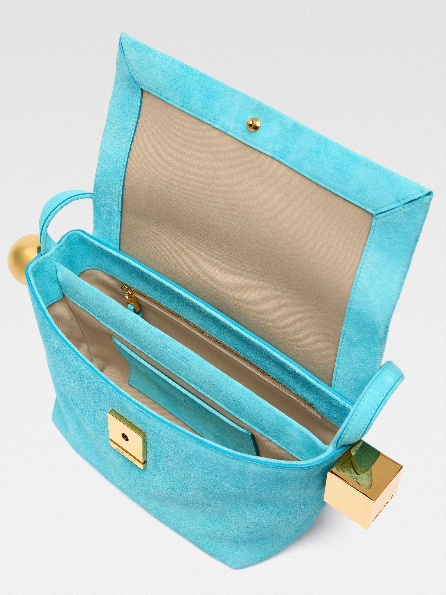  Túi Nữ Jacquemus The Rond Carré 'Turquoise' 