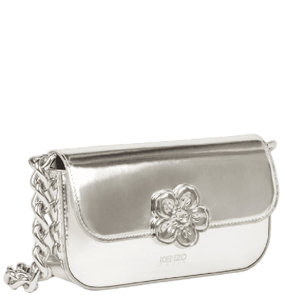  Túi Nữ Kenzo Boke Leather Shoulder Bag 'Silver' 