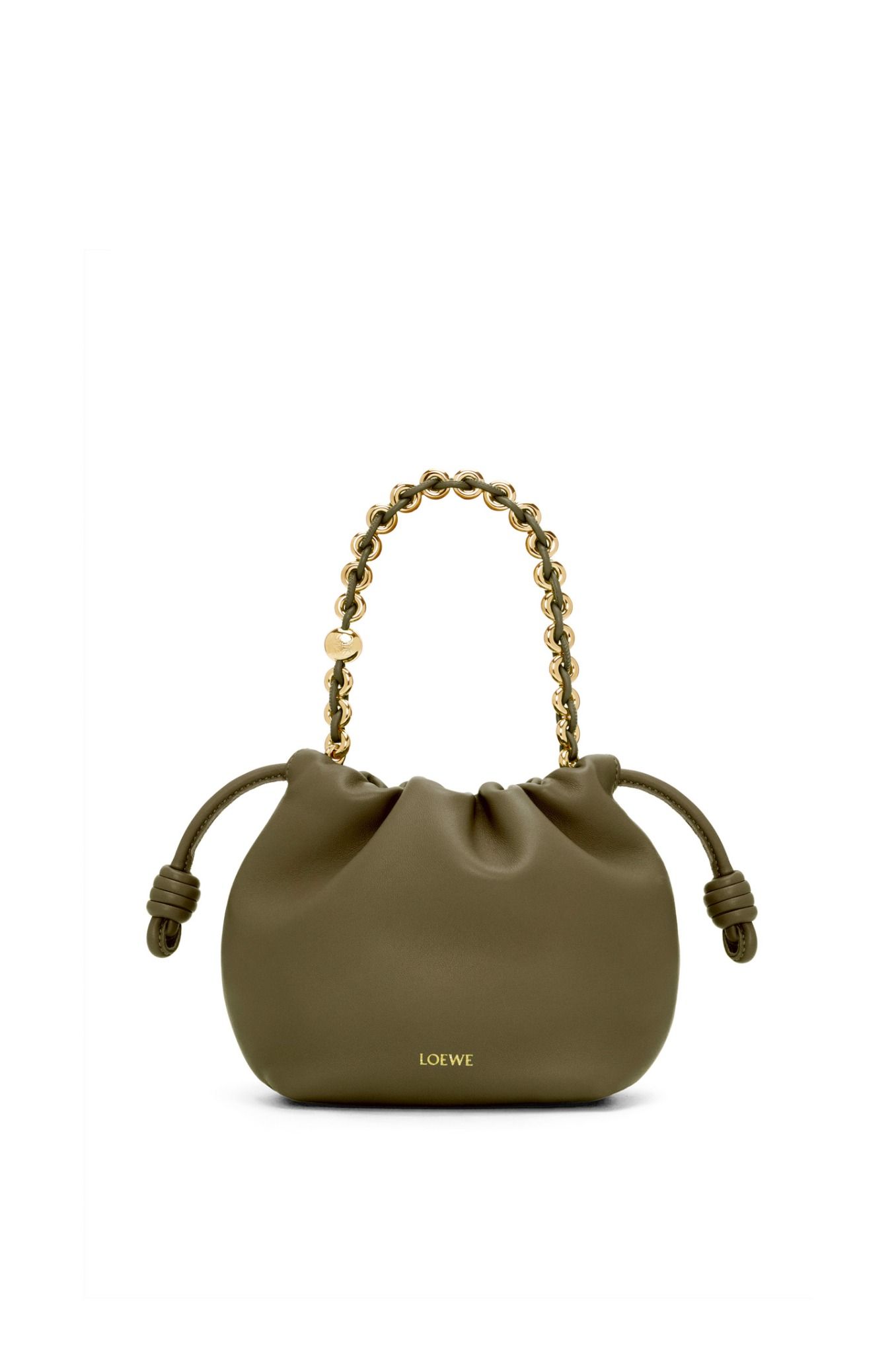  Túi Nữ Loewe Mini Flamenco Purse Bag 'Khaki Green' 