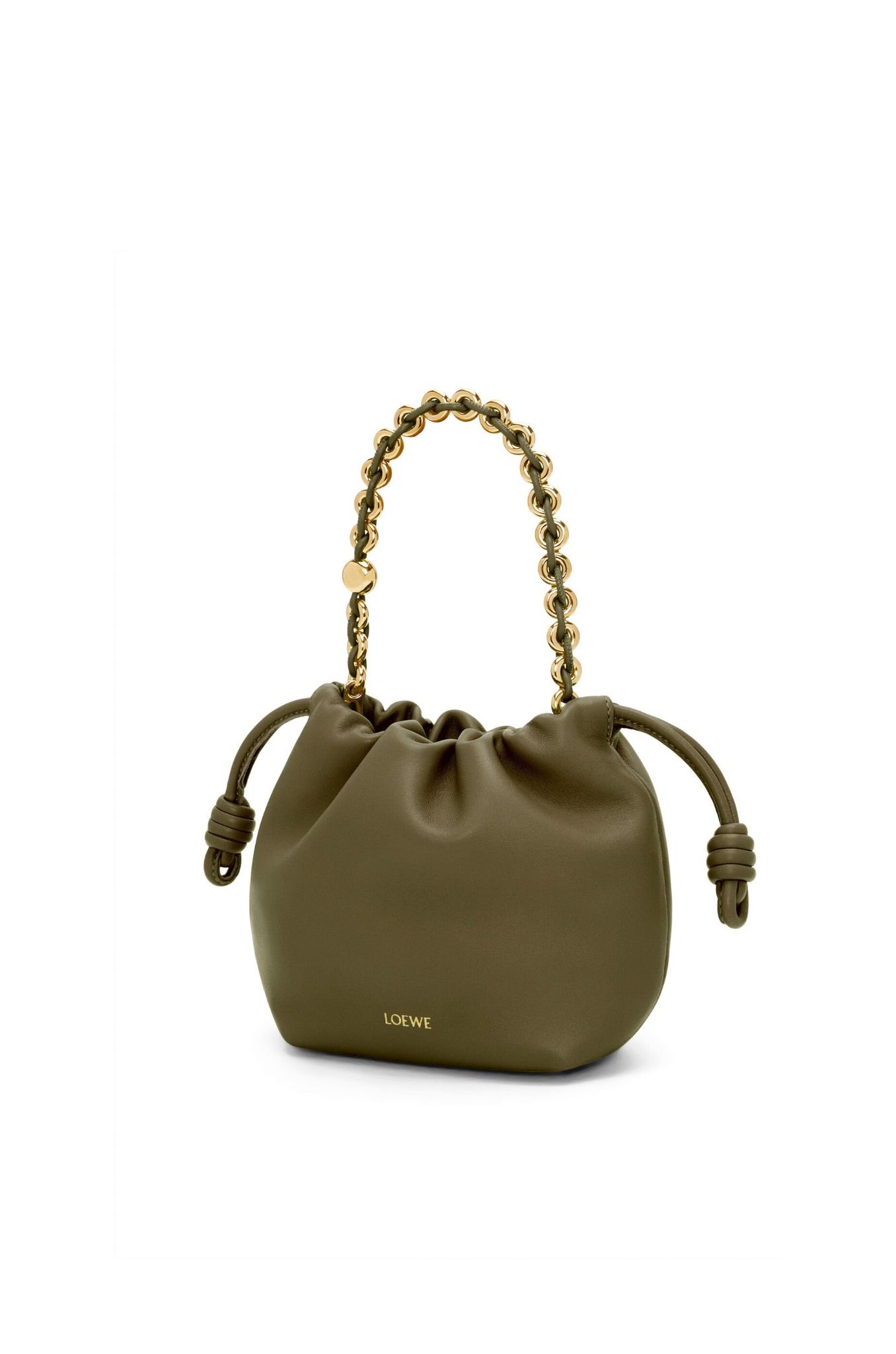  Túi Nữ Loewe Mini Flamenco Purse Bag 'Khaki Green' 