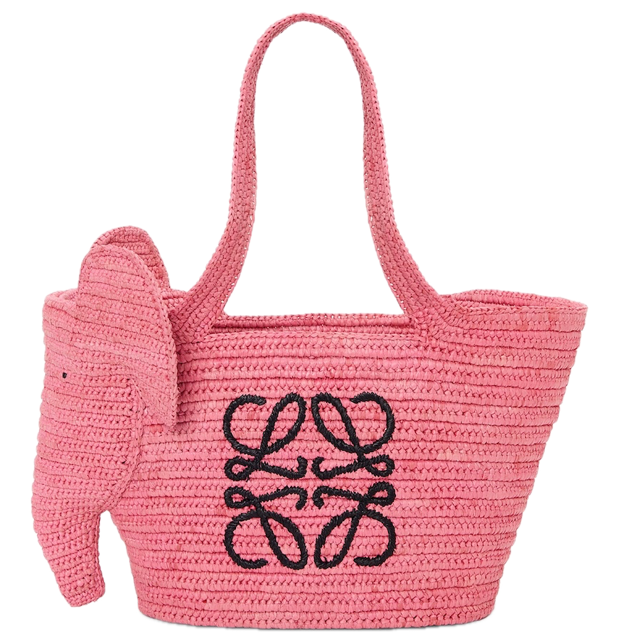  Túi Nữ Loewe Small Elephant Basket Bag 'Sunset Pink' 