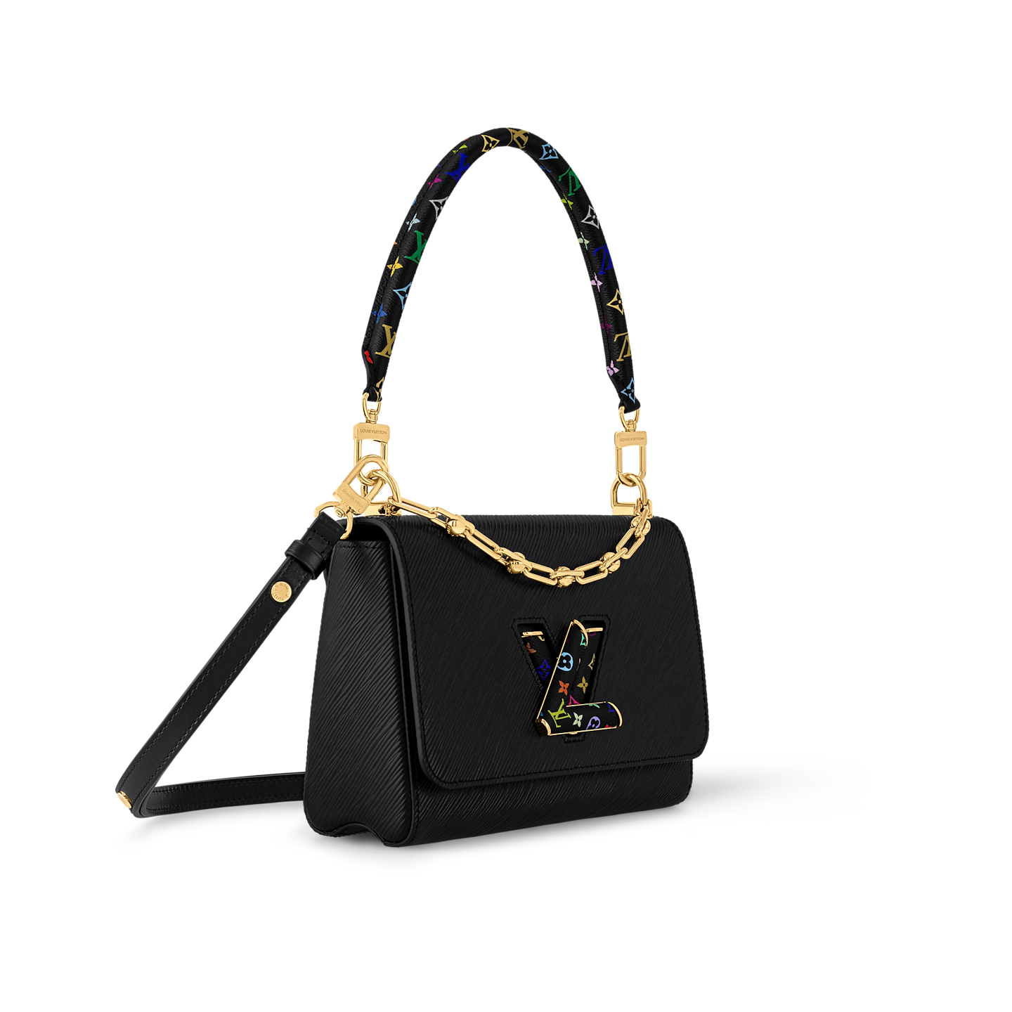  Túi Nữ Louis Vuitton LV x TM Twist MM Slim Bag 'Black' 
