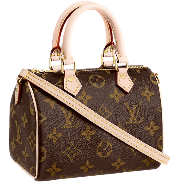  Túi Nữ Louis Vuitton Nano Speedy Monogram Canvas 'Brown' 