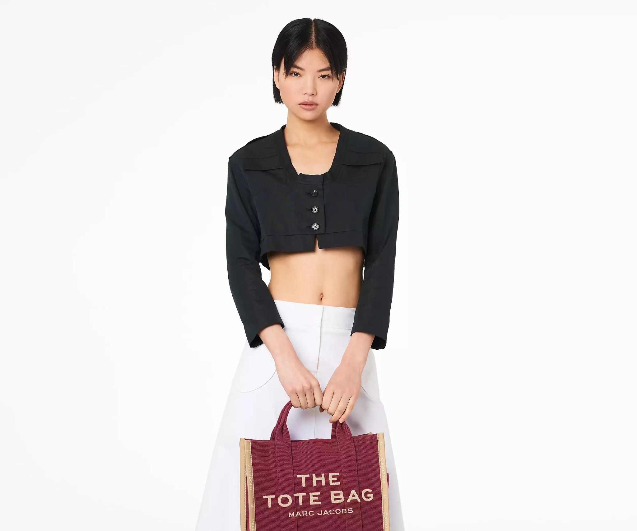  Túi Nữ Marc Jacobs Jacquard Medium Tote Bag 'Merlot' 