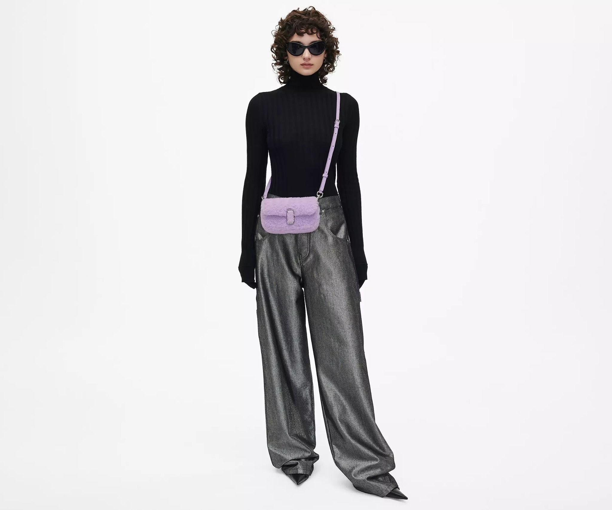  Túi Nữ Marc Jacobs Teddy J Marc Mini Bag 'Lilac' 
