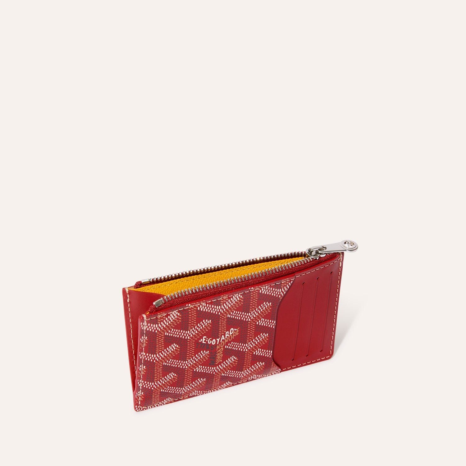  Ví Goyard Bourbon Zipped Card Holder 'Red' 