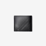  Ví Nam Burberry Embossed Check Bifold Wallet 'Black' 