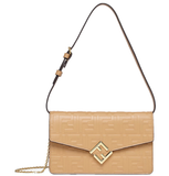  Ví Nữ Fendi FF Diamonds Wallet On Chain 'Brown' 