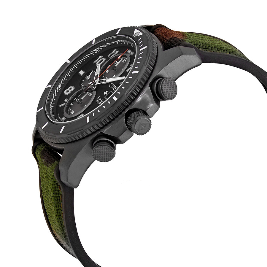  Đồng Hồ Nam CITIZEN Promaster Tough Chronograph Eco-Drive Dial Watch 'Black' 