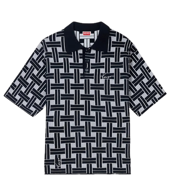  Áo Kenzo Weave Polo 'Black' 