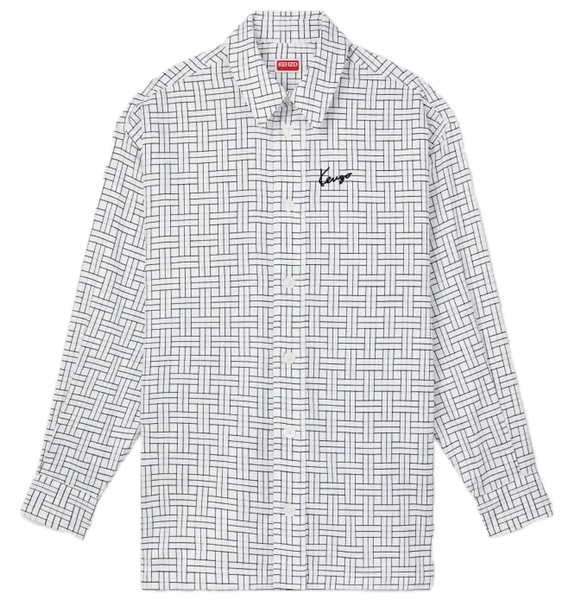  Áo Kenzo Weave Shirt 'White' 